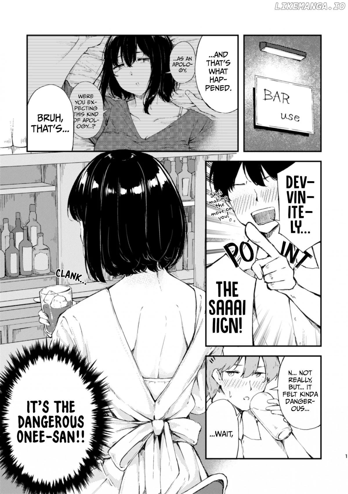 A Story About Getting Tangled Up With A Drunk Onee-san in a Saizeriya - Chapter 3 - Page 1