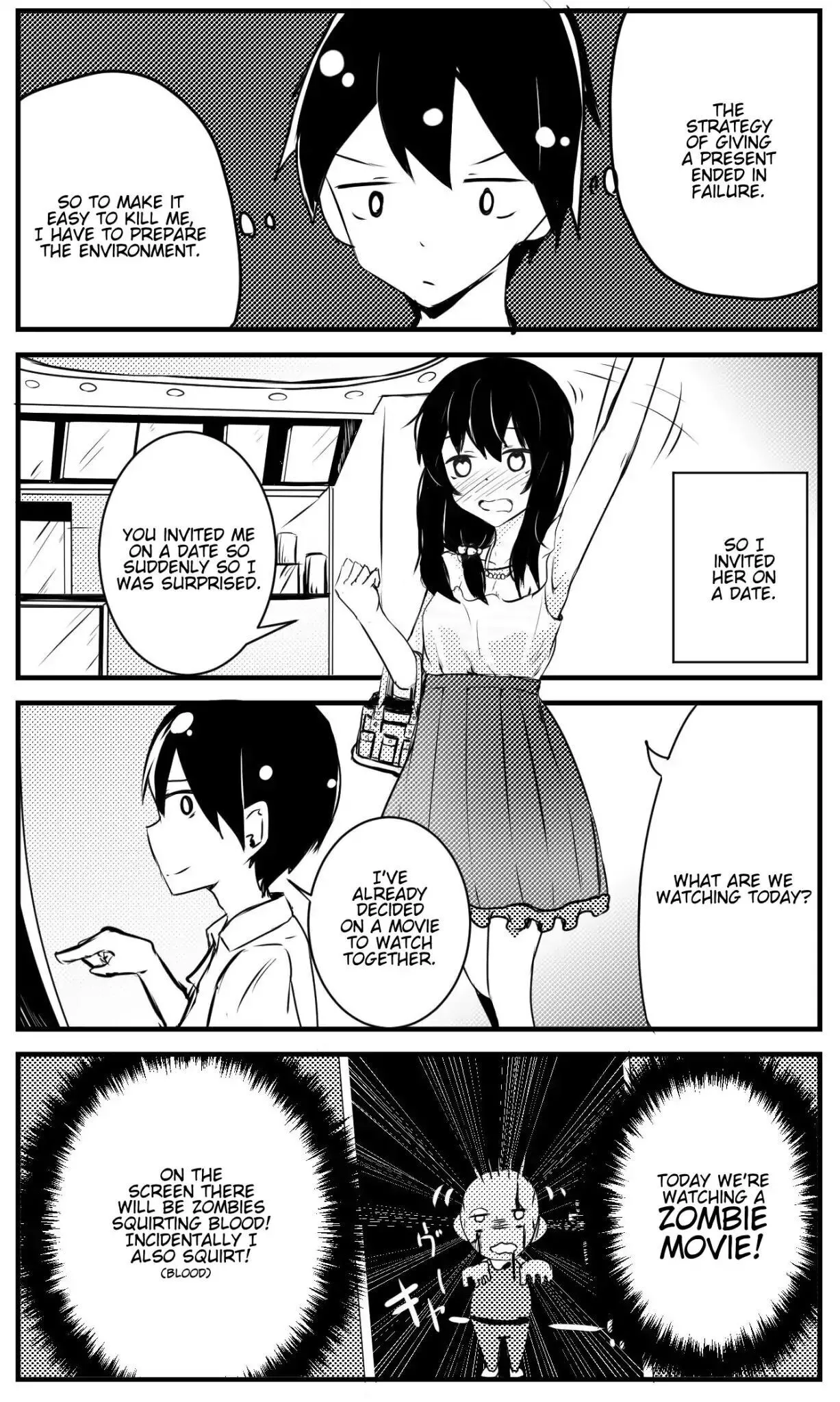 A Story About Wanting To Commit Suicide, But It's Scary So I Find A Yandere Girl To Kill Me, But It Doesn't Work - Chapter 12 - Page 1