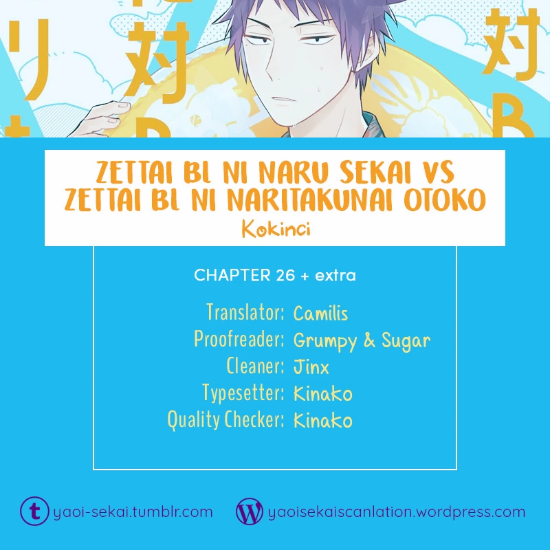 A World Where Everything Definitely Becomes BL vs. The Man Who Definitely Doesn't Want To Be In A BL - Chapter 26 - Page 1