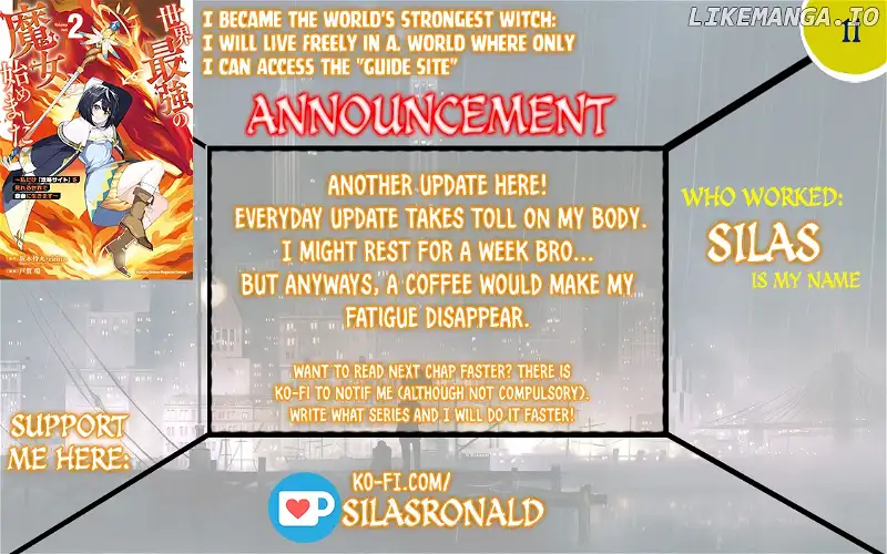 I Became The World's Strongest Witch, ~I Will Live Freely In A World Where Only I Can Access The 